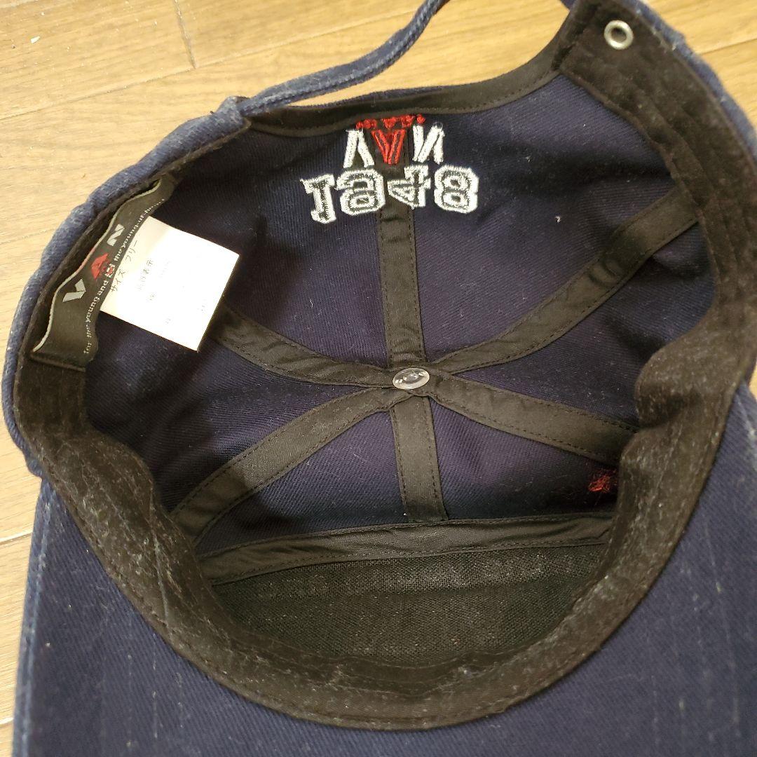 VAN 刺繍入り ネイビーキャップ、正規品、アイビー、激レア、昭和レトロ