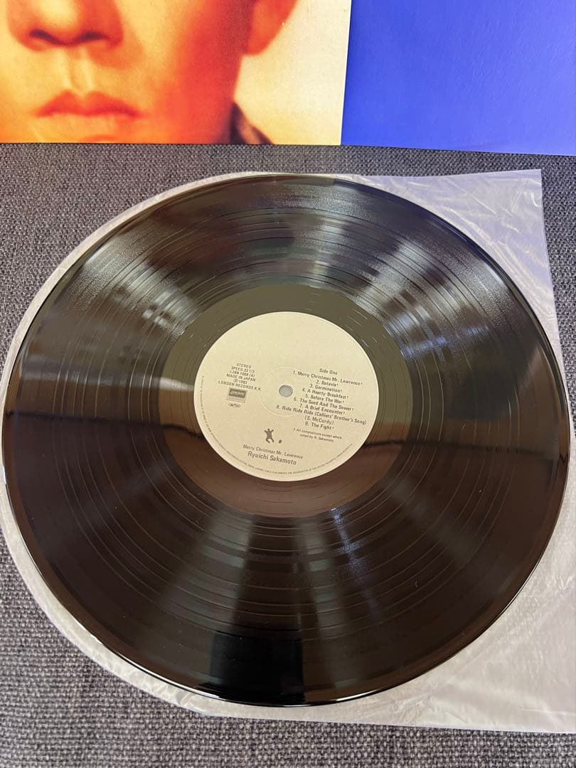 美盤 坂本龍一 戦場のメリークリスマス LP 邦楽レコード帯付　1983年