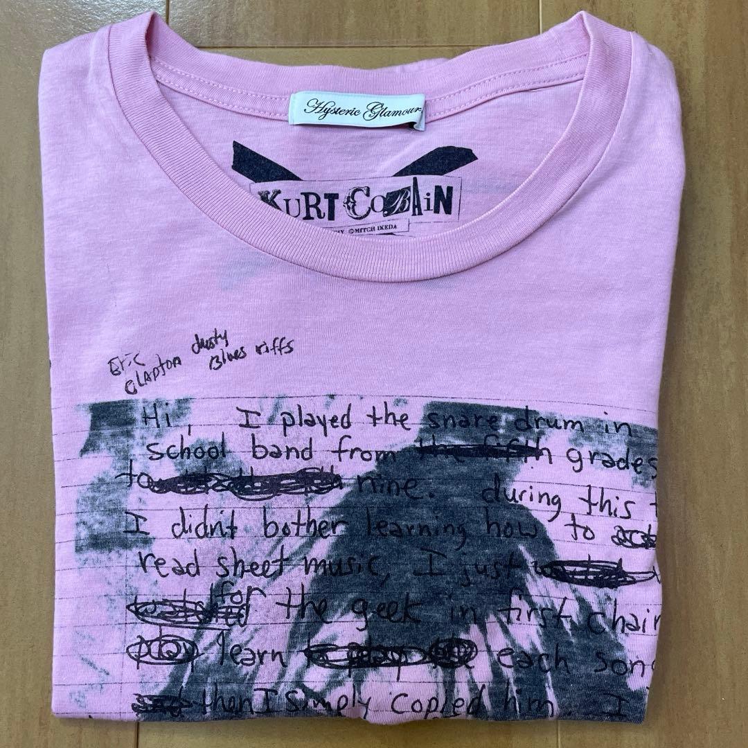 HYSTEICGLAMOUR カート コバーン レディスTシャツ M ピンク