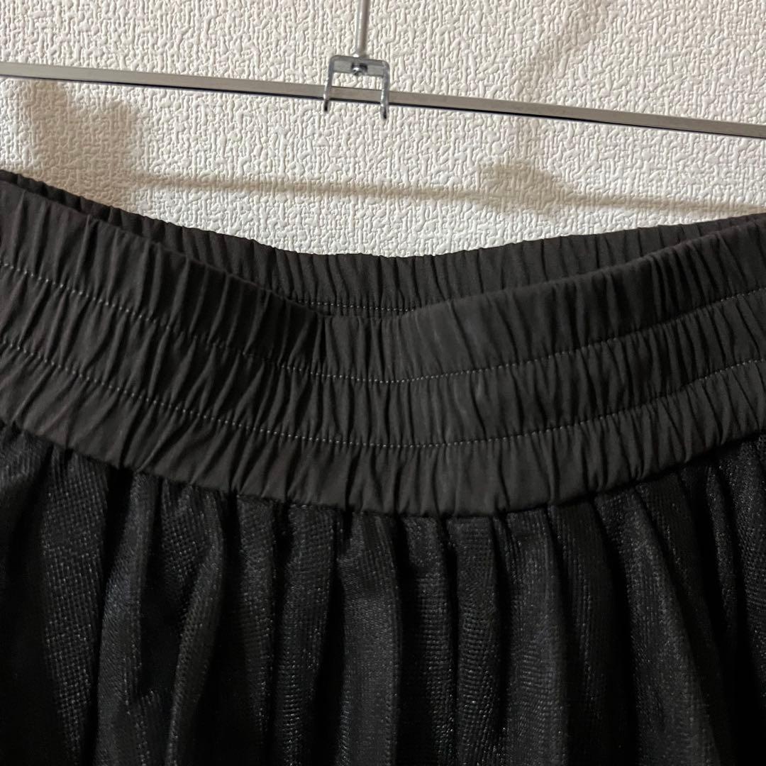 美品 ファビアナフィリッピ チュールスカート ロング シアー ブラック系