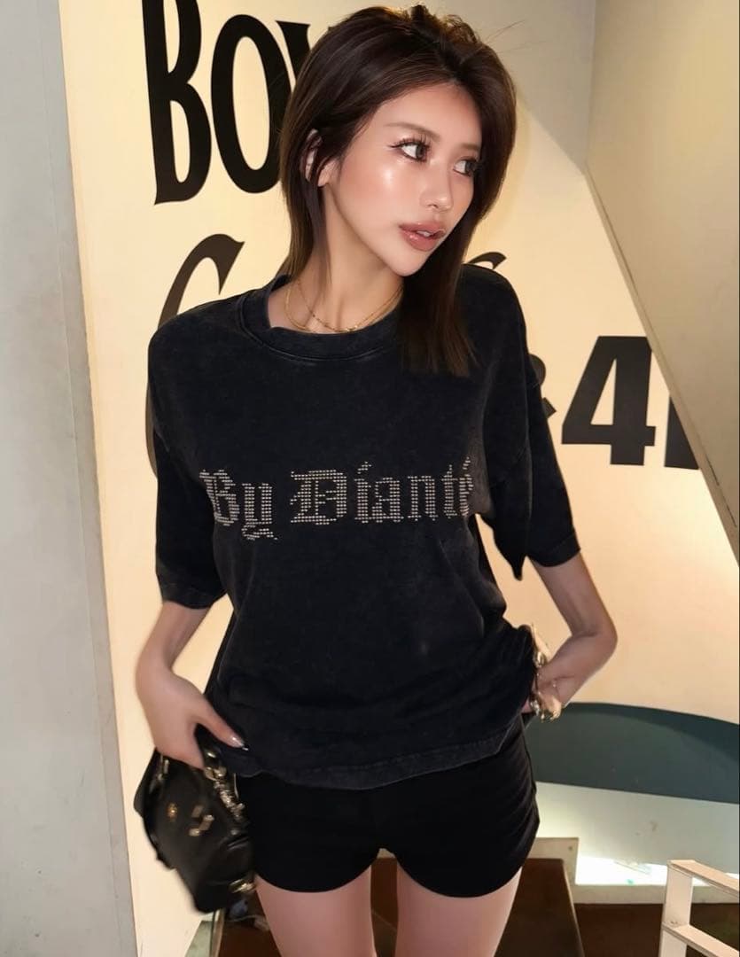 ☆DIANTEディアンテ☆スタッズヴィンテージTシャツ☆
