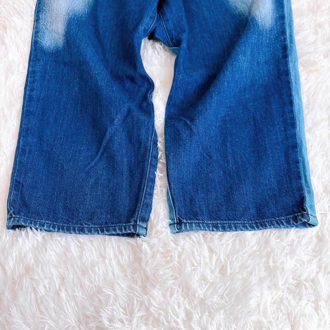 【美品】Y's 切替 デニム ジーンズ アンクル丈 ヨウジヤマモト