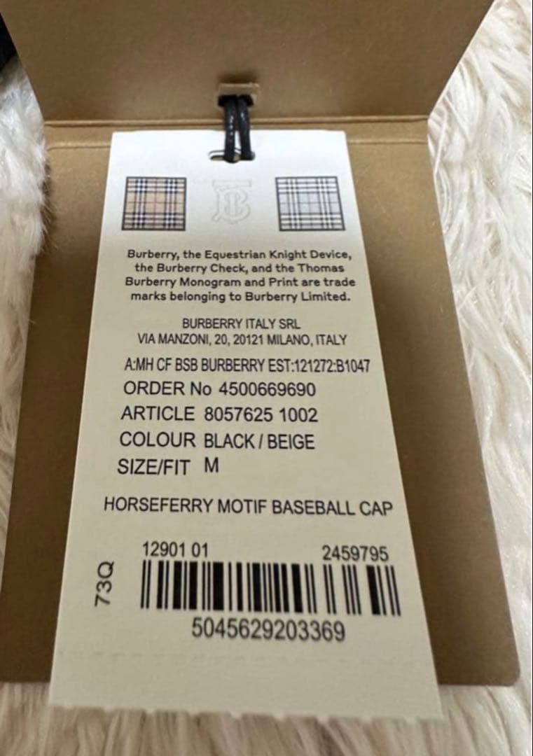 バーバリー キャップ 帽子 メンズ レディース BURBERRY ブランドロゴ