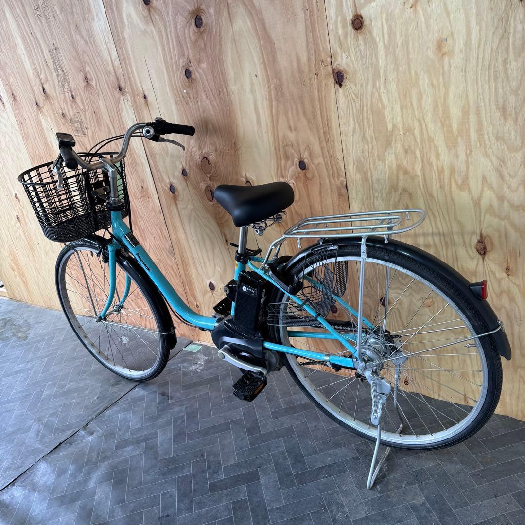 水色 電動アシスト自転車 シティタイプバッテリー12ah