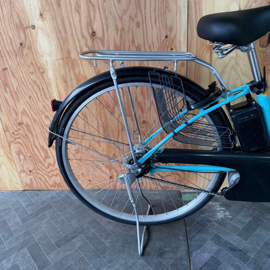 水色 電動アシスト自転車 シティタイプバッテリー12ah