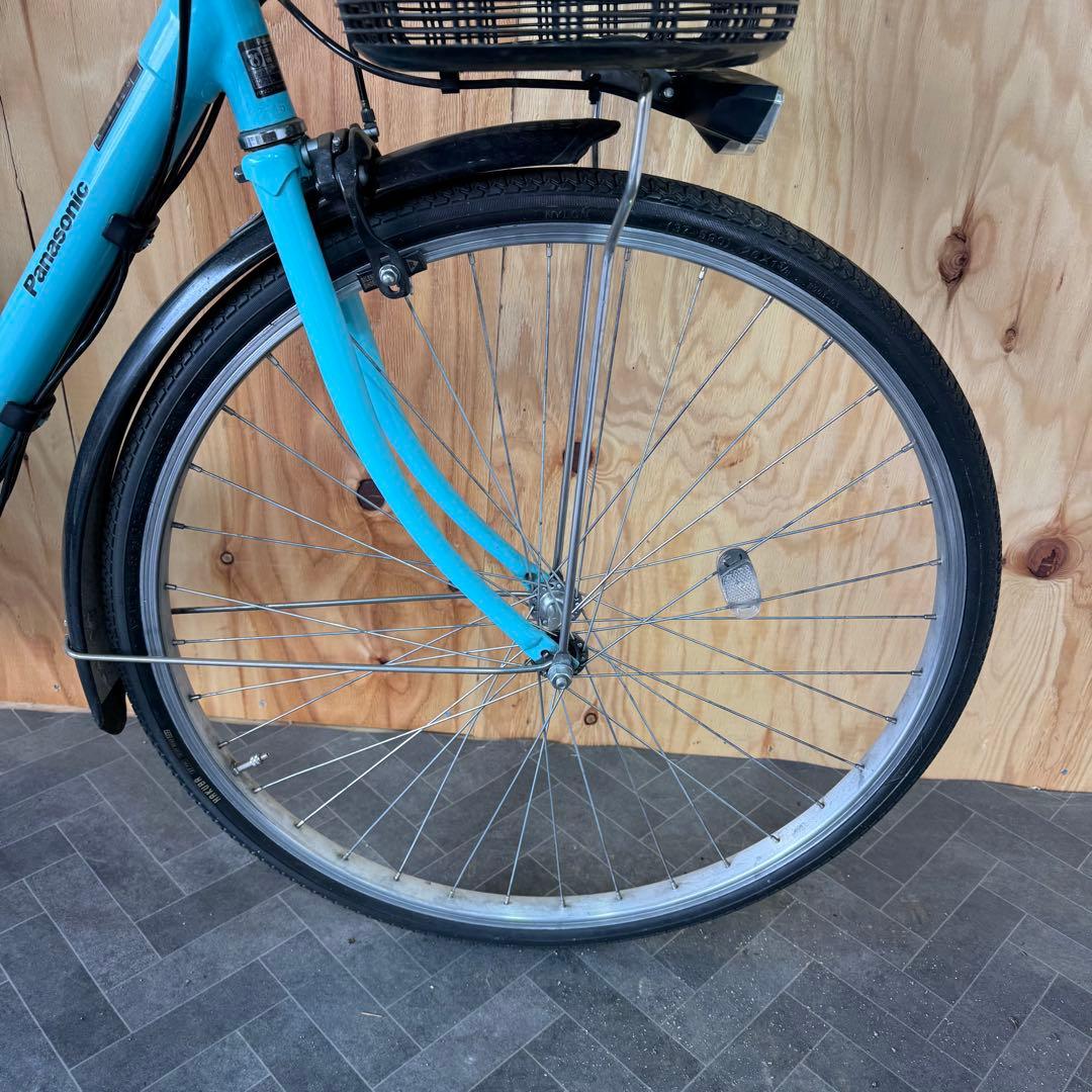 水色 電動アシスト自転車 シティタイプバッテリー12ah