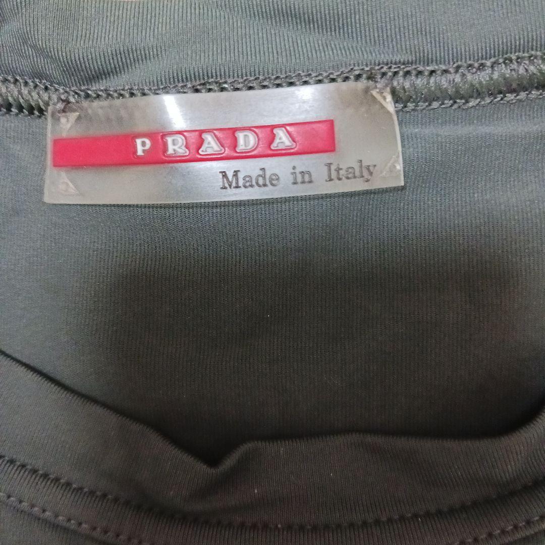 PRADA ブラック 長袖Tシャツ　Lサイズ