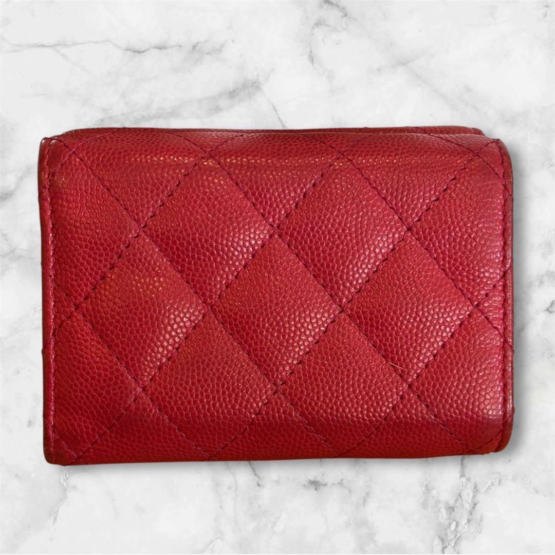 CHANEL マトラッセ三つ折り財布