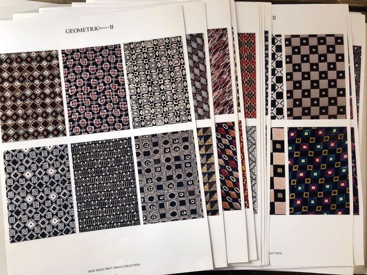GEOMETRIC ABSTRACT II 図案 幾何学絵画 テキスタイル見本帳