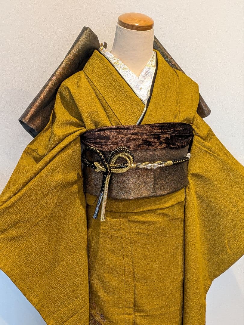 xxiv様 振袖フルセット 身丈168裄70 暈し染め 山吹色 成人式 逸品