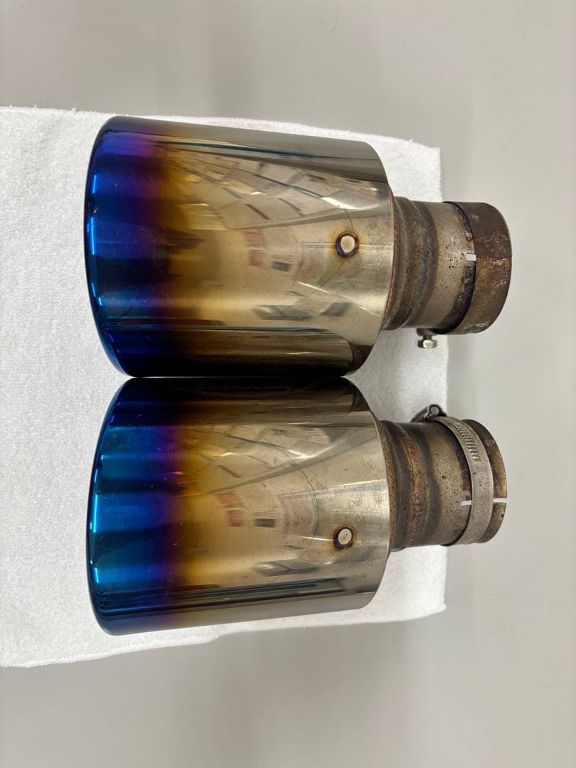 柿本改　柿本　デュアルテールエンド　 マフラーカッター　チタン風