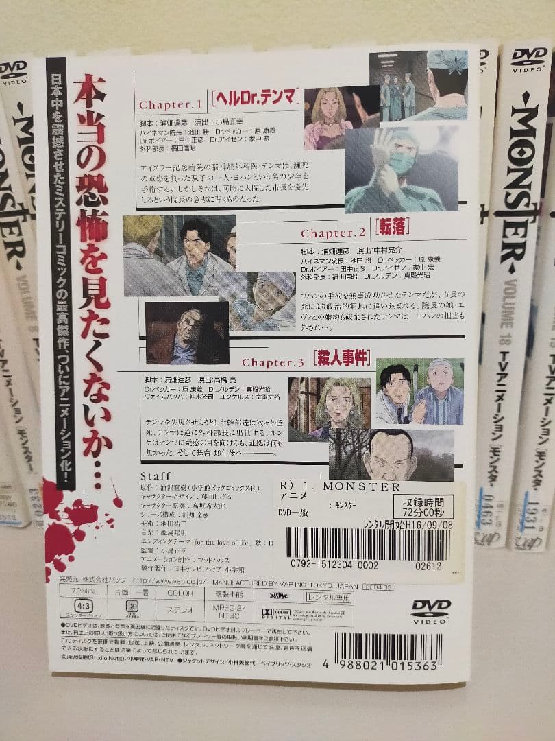 MONSTER モンスター DVD 全25巻 浦沢直樹 レンタル落