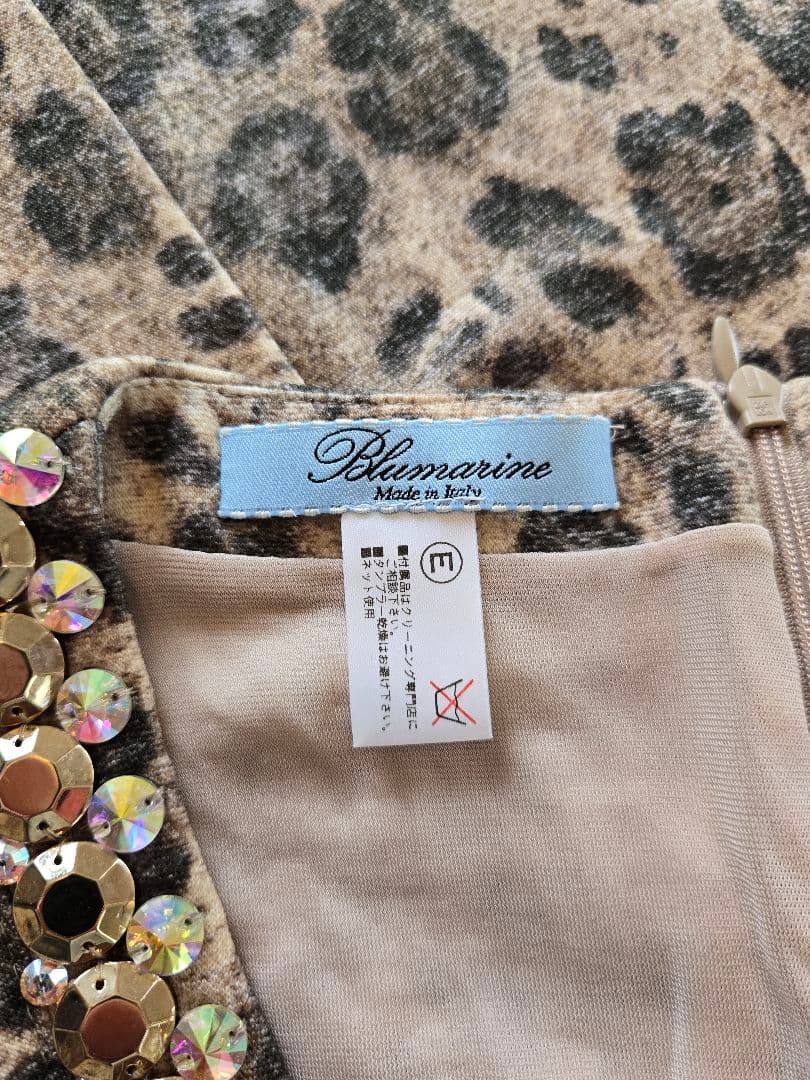 Blumarine♡レオパード柄♡オーロラストーンワンピース