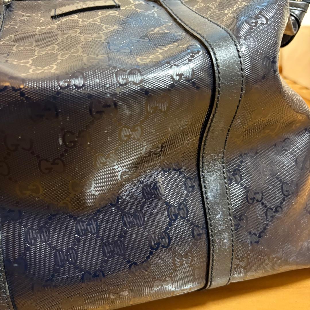 Gucci グッチ ボストンバッグ 旅行カバン ネイビー