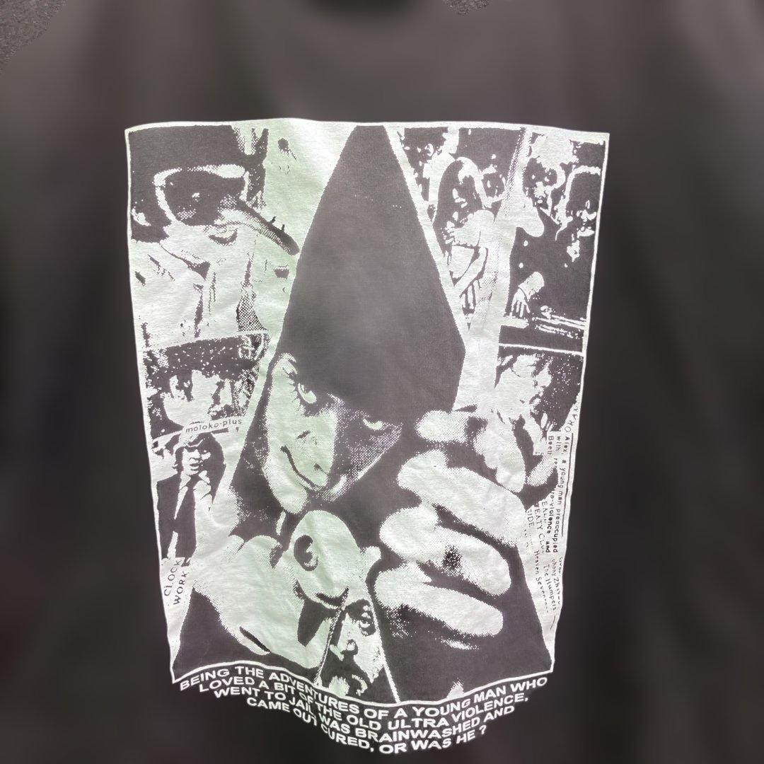 90‘s 時計仕掛けのオレンジ　レア Tシャツ 映画テーマ 黒　ヴィンテージ