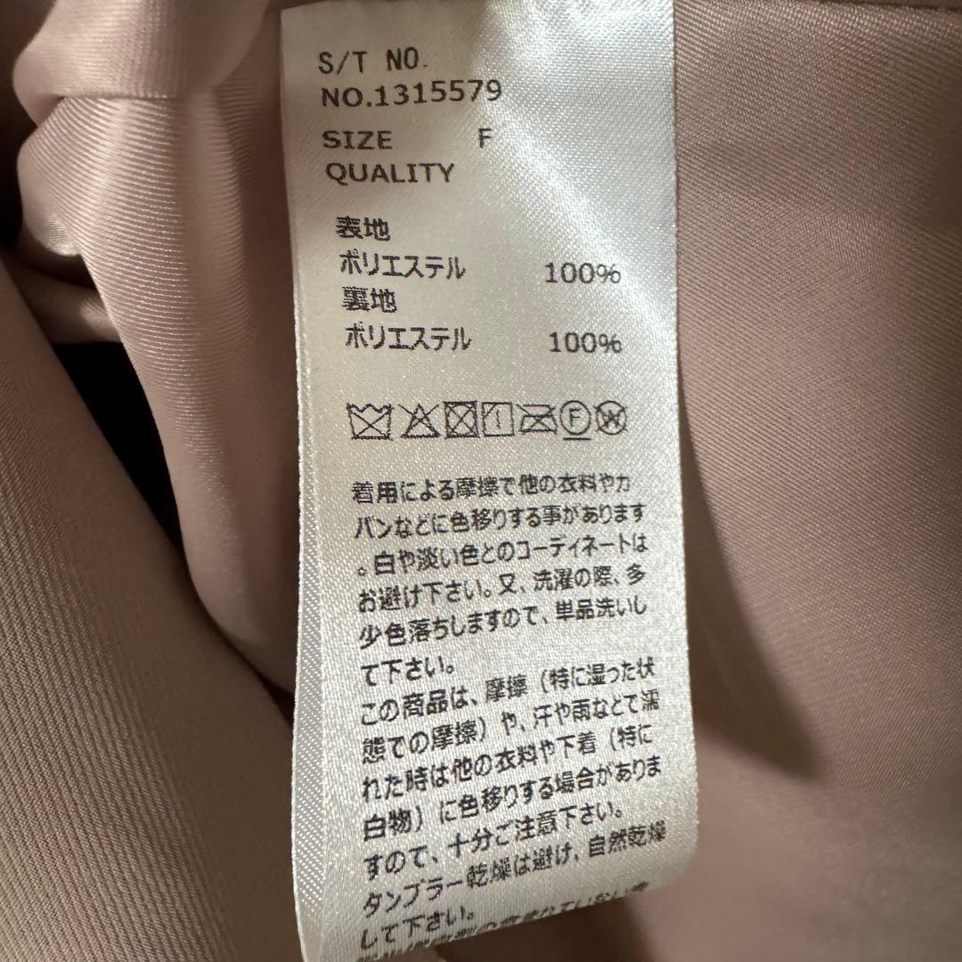 ROJITA シアーフリルトレンチコート　ピンク