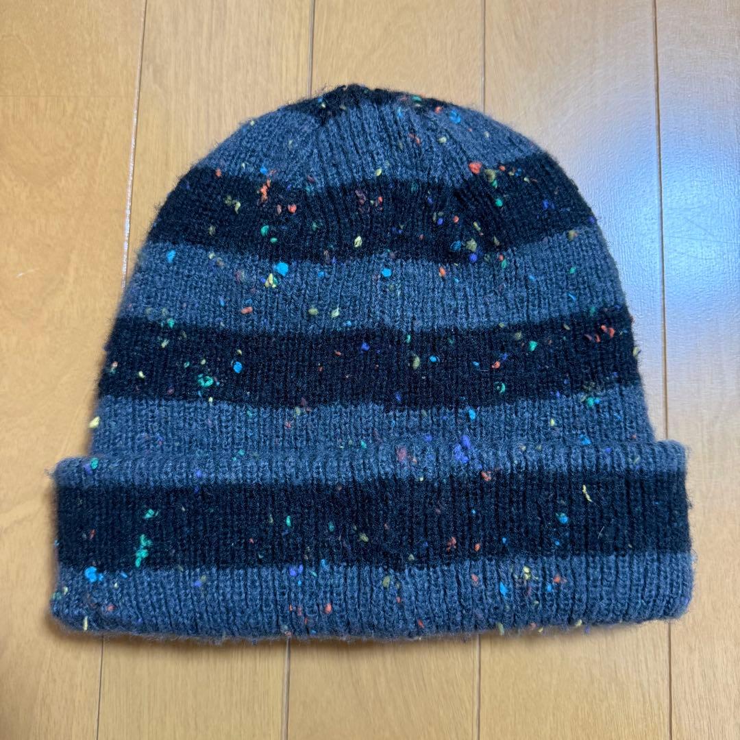 Supreme Stripe Speckle Beanie ブラック 19aw