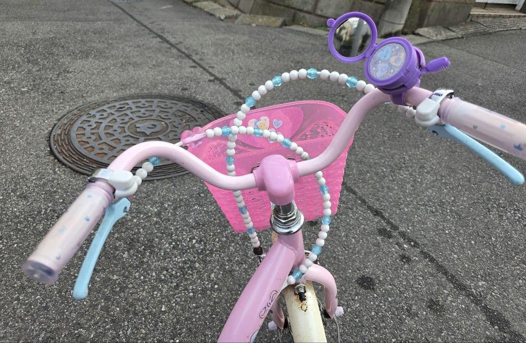 プリンセス　自転車　16インチ　ゆめラブ　補助輪付き
