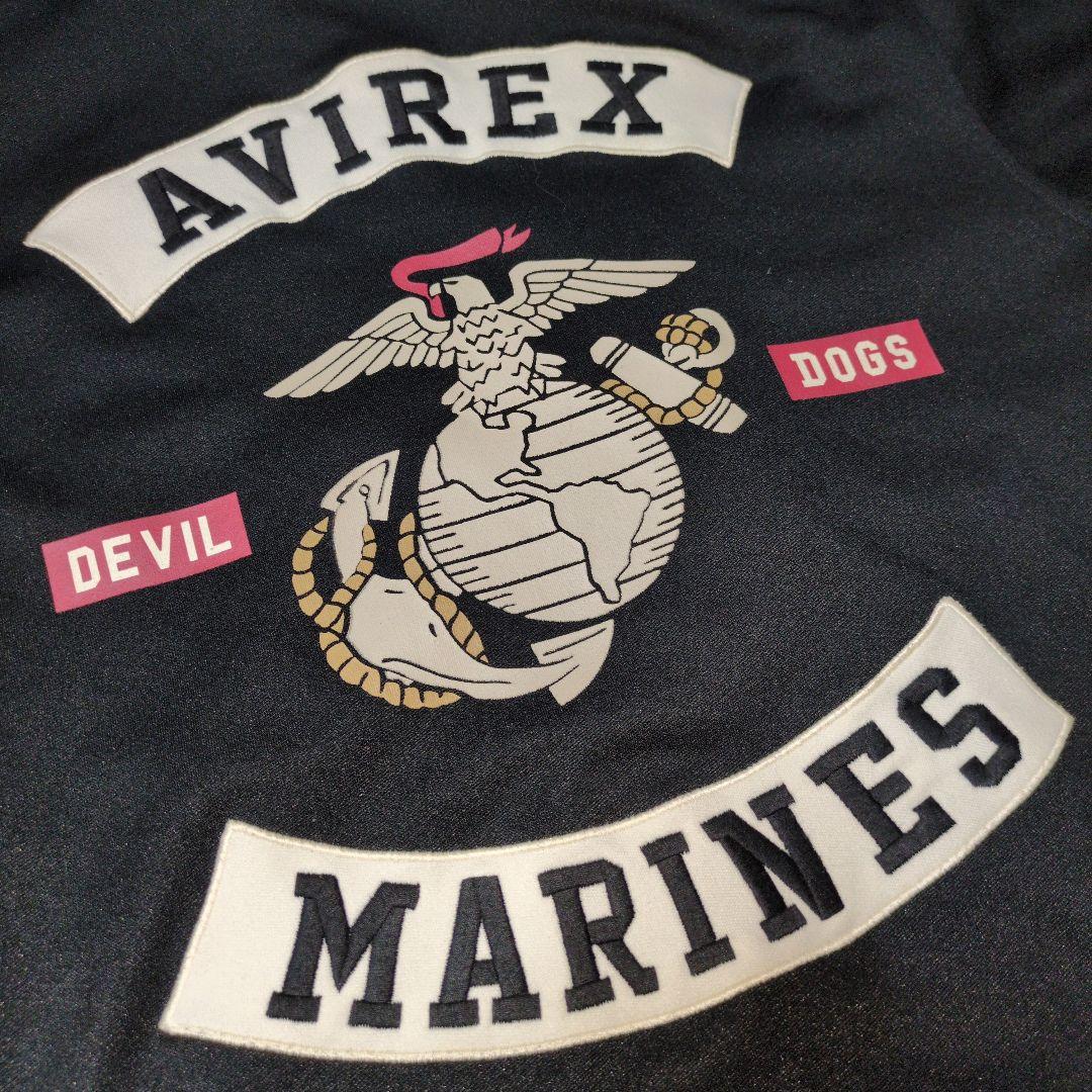 【AVIREX】トラックジャケット☆MARINES☆スタンドアップ☆XL