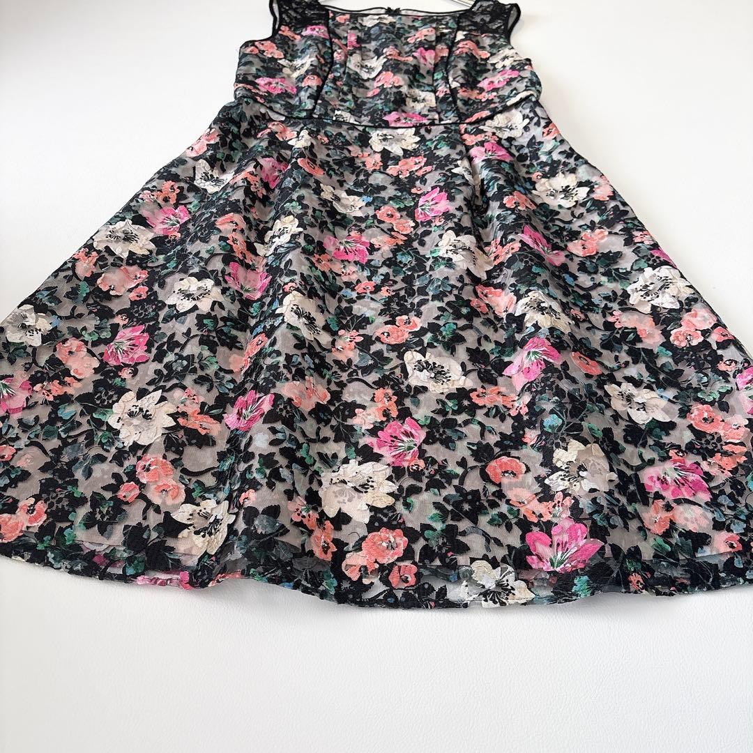 TOCCA STAR FIRE 花柄レース ノースリーブ ワンピース ドレス 4