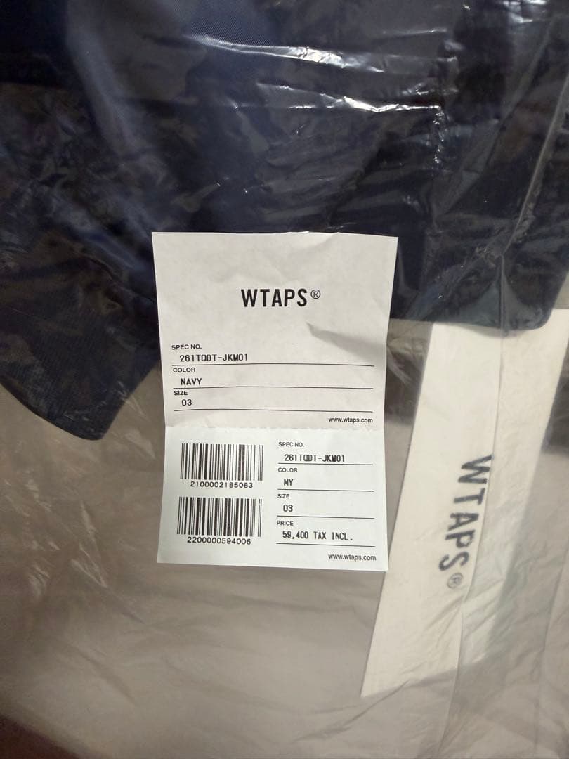 定価　WTAPS 2026SS TEAM JACKET NYLON. TWILL