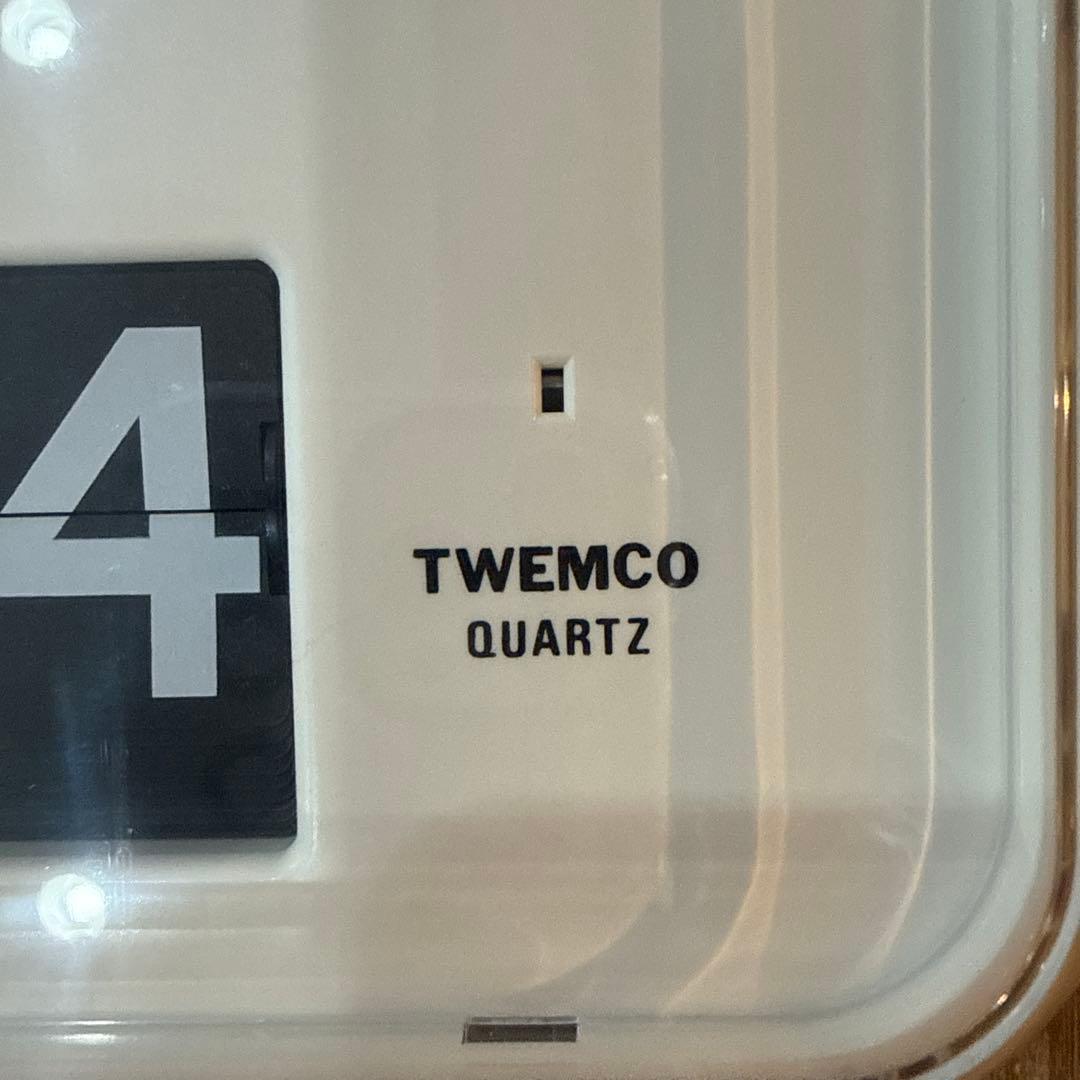 TWEMCO QD-35 掛時計 ホワイト