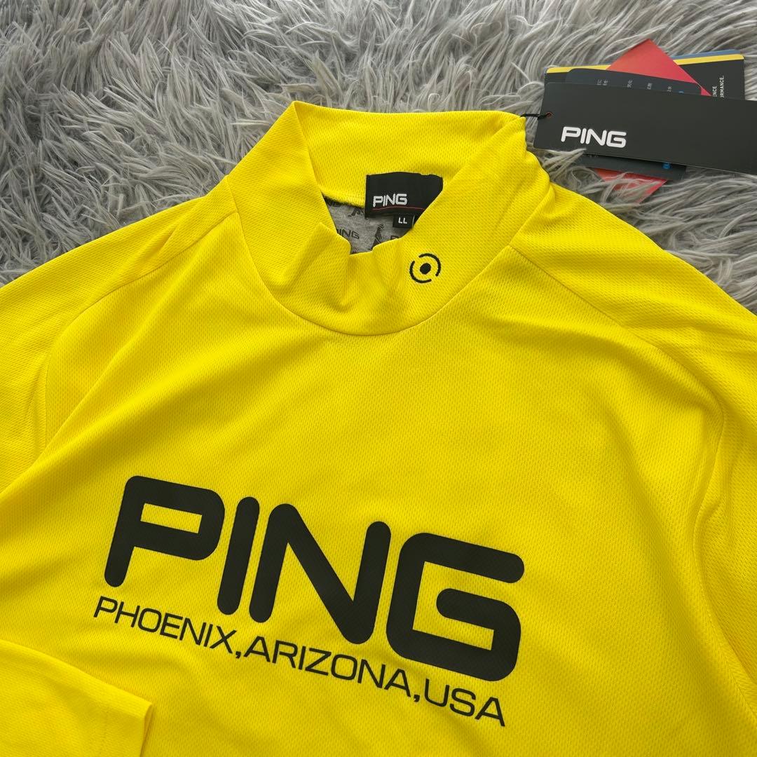 おまとめ　新品　PING ピン　モックネック　長袖カットソー　シャツ　イエロー