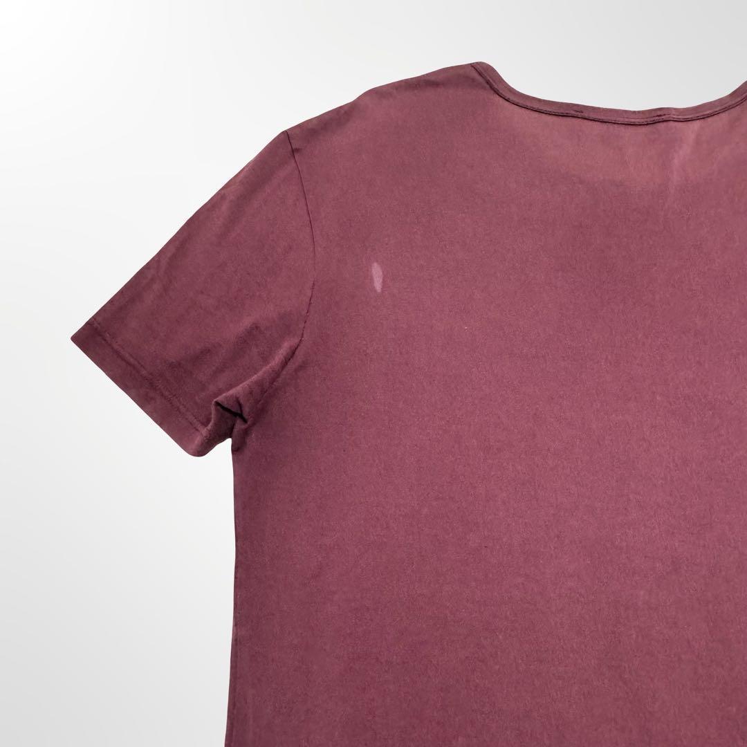 GUCCI グッチ 半袖 Tシャツ コットン ボルドー メンズ イタリア製 S