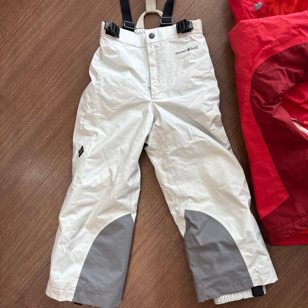 mont-bell パウダーステップ上下 110 モンベル　スキーウェア キッズ