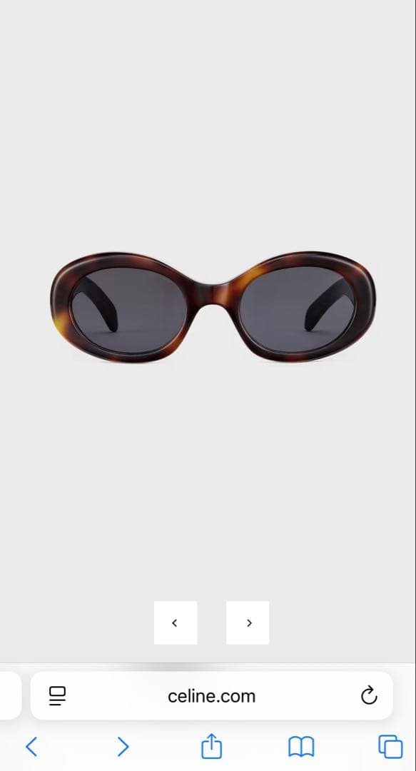 Celine トリオンフ 01 ブラウン オーバルサングラス