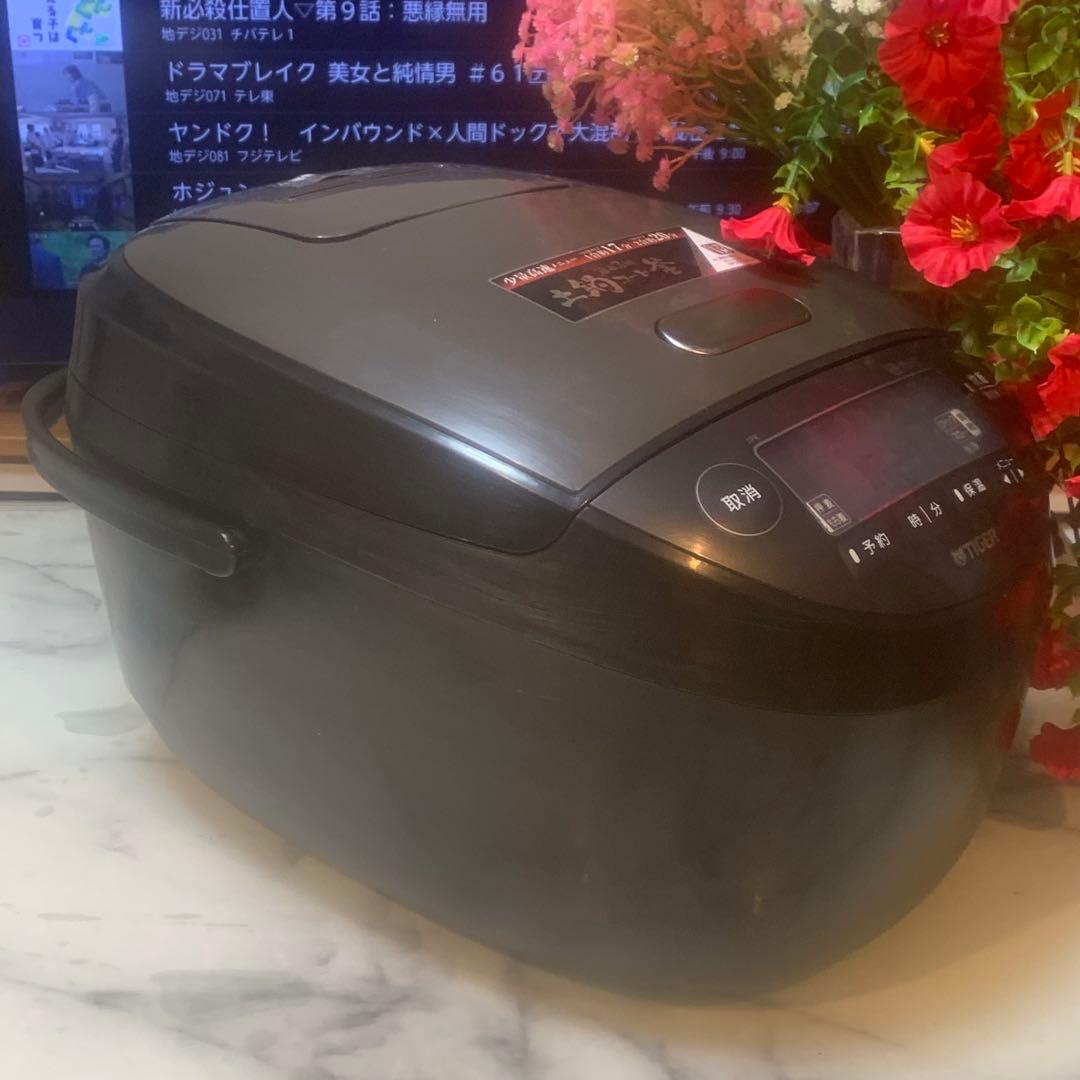 良品■タイガー　圧力IHジャー炊飯器 １升炊き ブラック JPK-H180K■