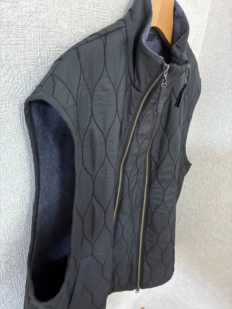 【美品】UJOH キルティング ベスト ブラック size 2 日本製 モード