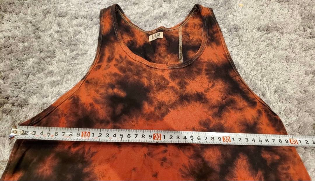 ポンタカード様 28/LGBルグランブルー TANK タイダイ タンクトップ