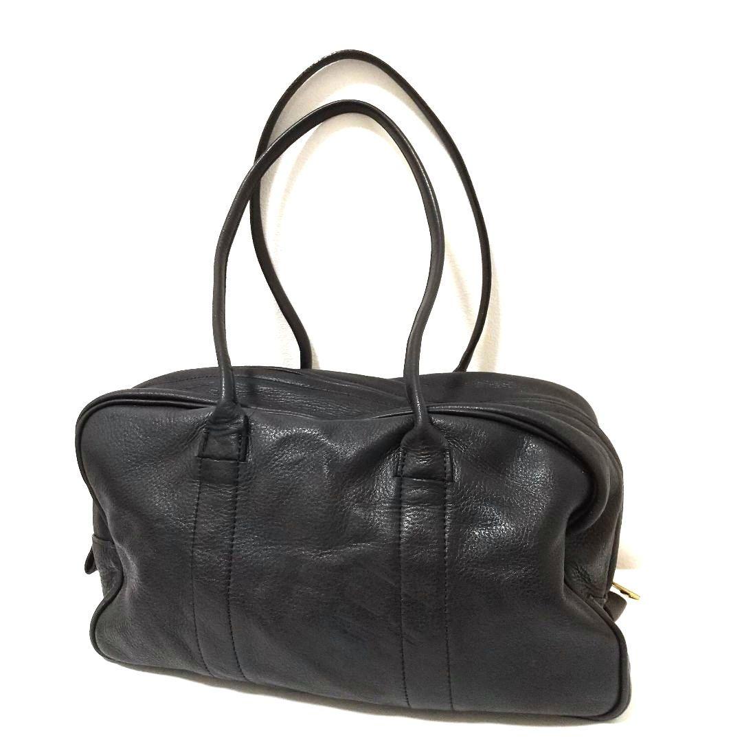 美品 raregem ボストンバッグ LADY ROBBER レザー 黒 トート