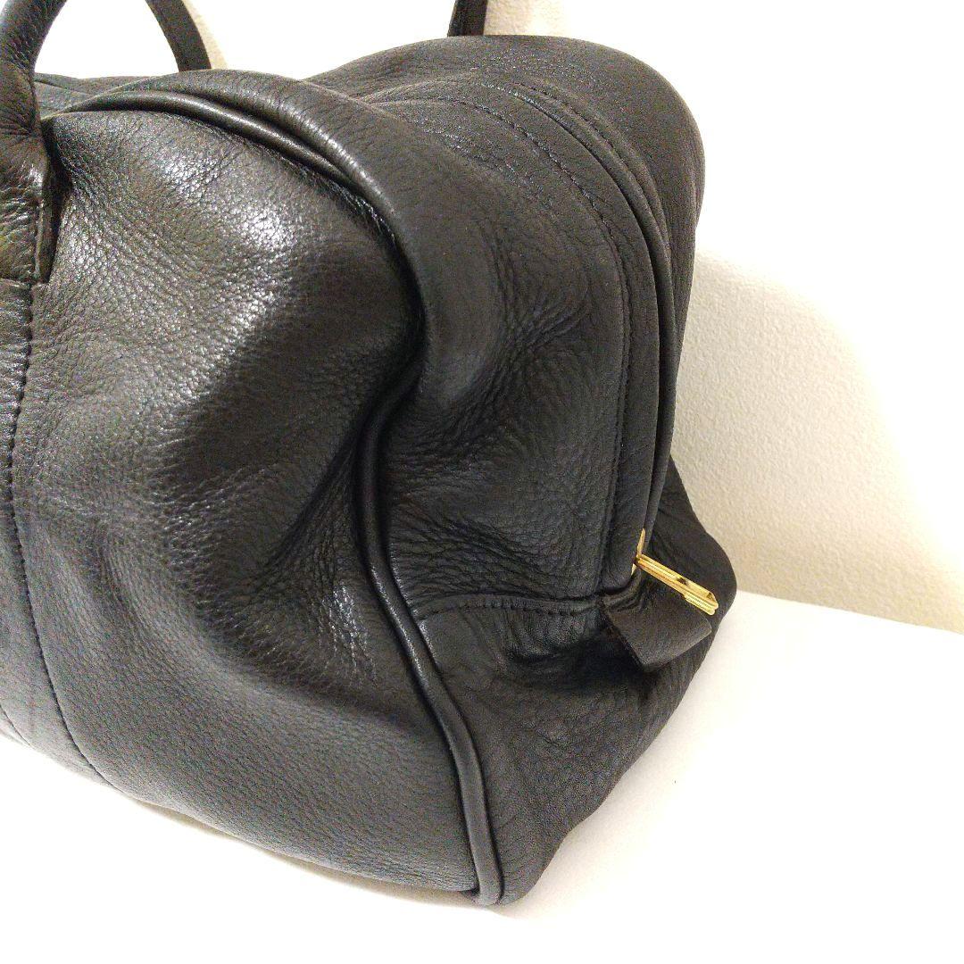 美品 raregem ボストンバッグ LADY ROBBER レザー 黒 トート