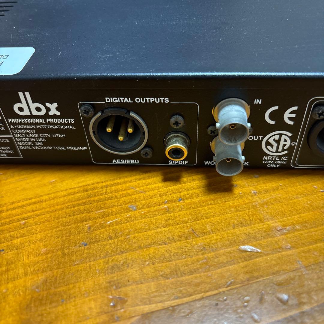 dbx 386 デュアルマイクプリアンプ ジャンク