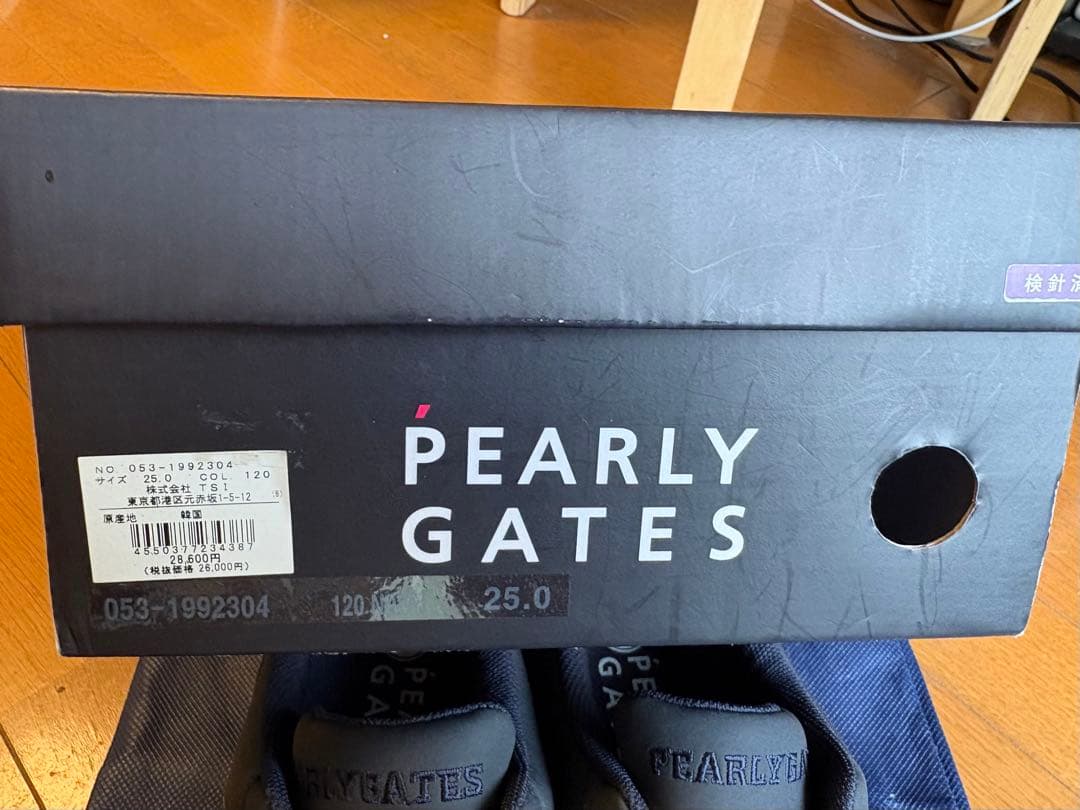 美品　PEARLY GATES ネイビー ゴルフシューズ 89