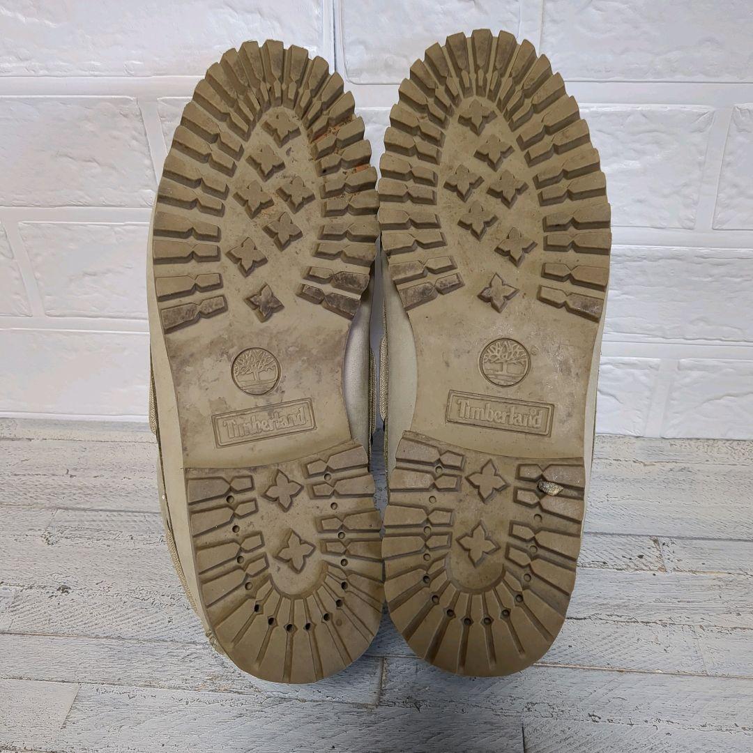 ★良品★ Timberland ベージュ デッキシューズ 27.5
