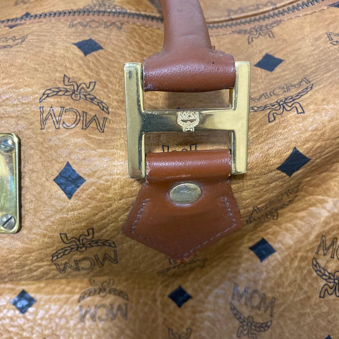MCM ボストンバッグ キャメル色 ジャンク品