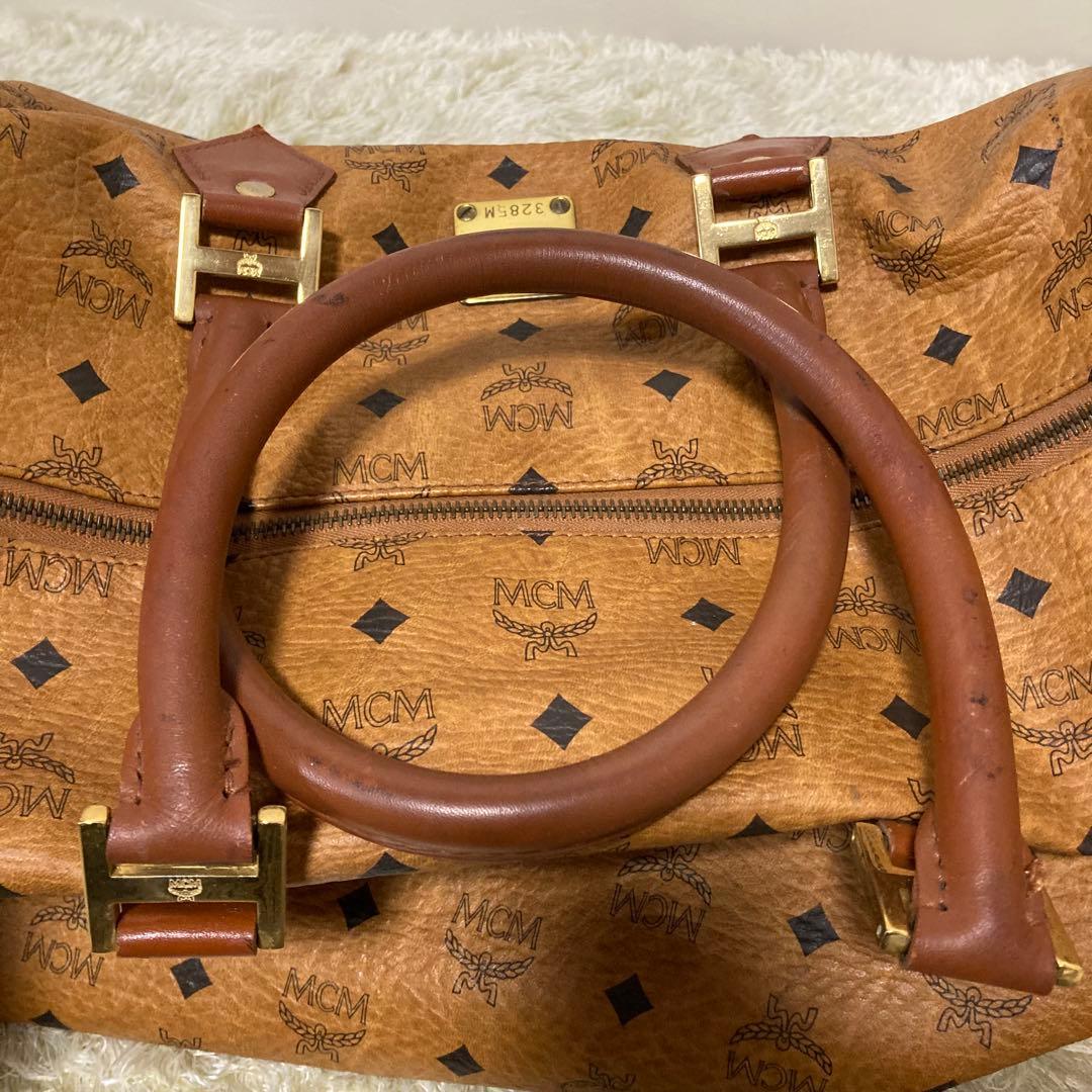 MCM ボストンバッグ キャメル色 ジャンク品