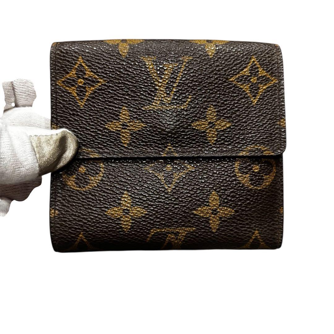 Louis Vuitton ルイヴィトン　モノグラム Wホック　三つ折り財布