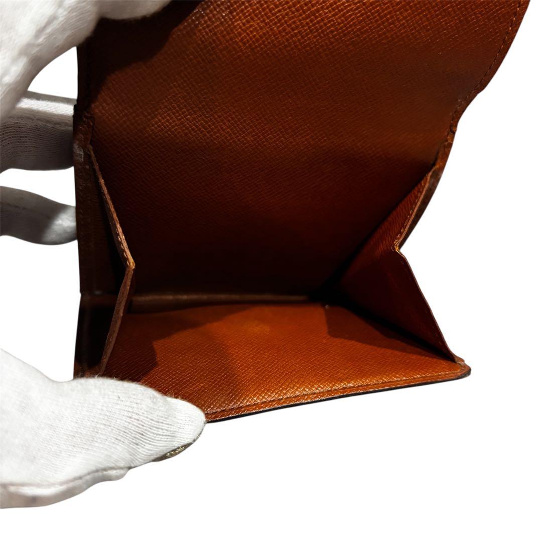 Louis Vuitton ルイヴィトン　モノグラム Wホック　三つ折り財布