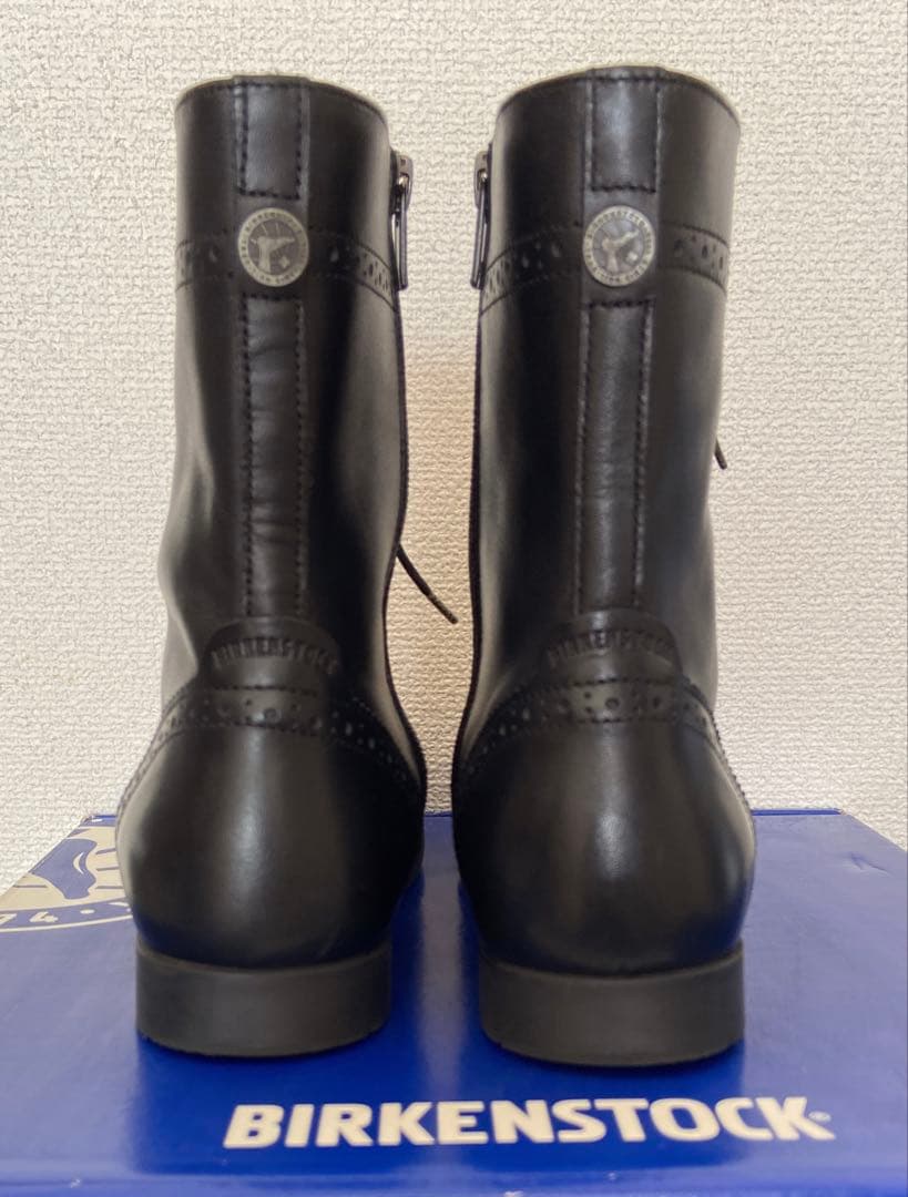 極美品 ビルケンシュトック ララミーブーツ レースアップ 本革 黒 37E
