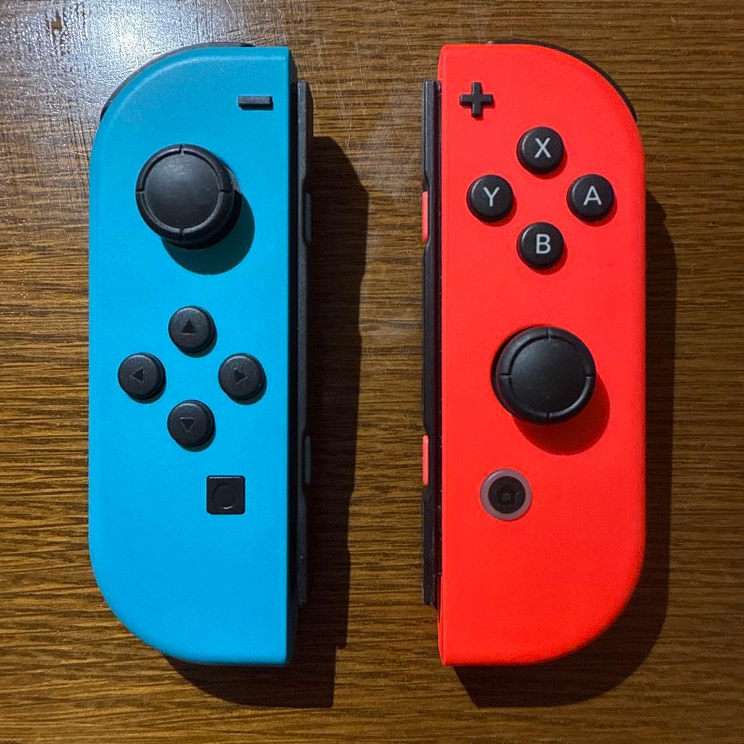 Nintendo Switch 青/赤 本体　バッテリー強化版　おまけ付き