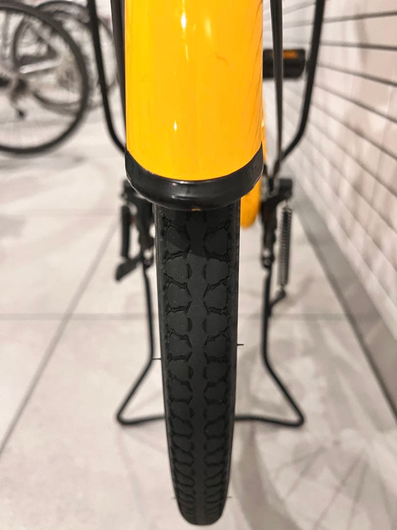 ［3月20日に京都市手渡し限定］黃色 シティサイクル 26インチ自転車