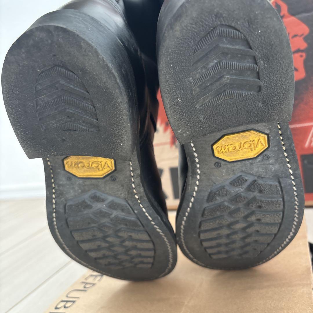 【再値下げ】Chippewa ブラック エンジニアブーツ