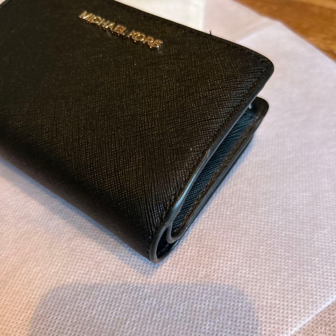 MICHAEL KORS ブラック 二つ折り財布 美品