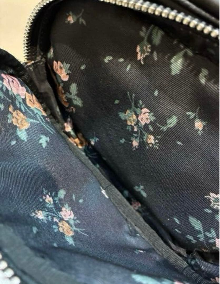 【美品】COACH Cロゴ ナイロンレザー ボディバッグ91066 黒
