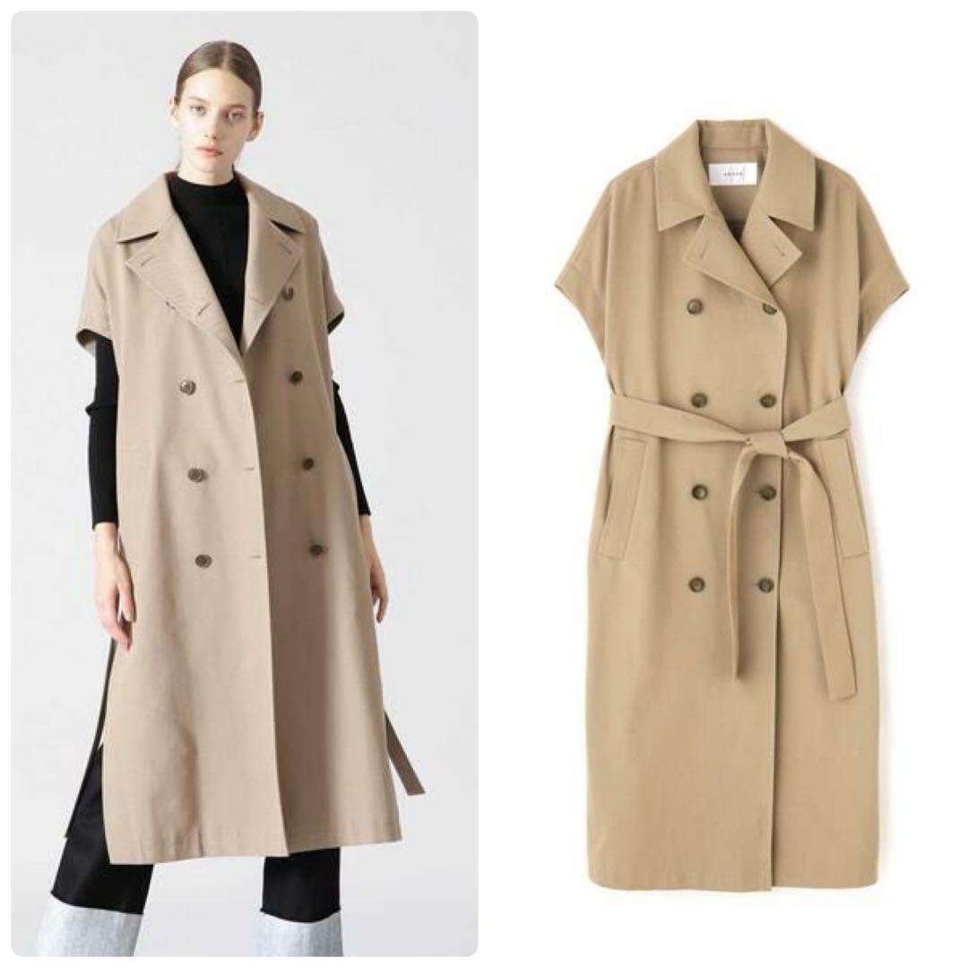 【ADORE】定価約10万＊シャンブレーツイルコート　トレンチ　3way　36