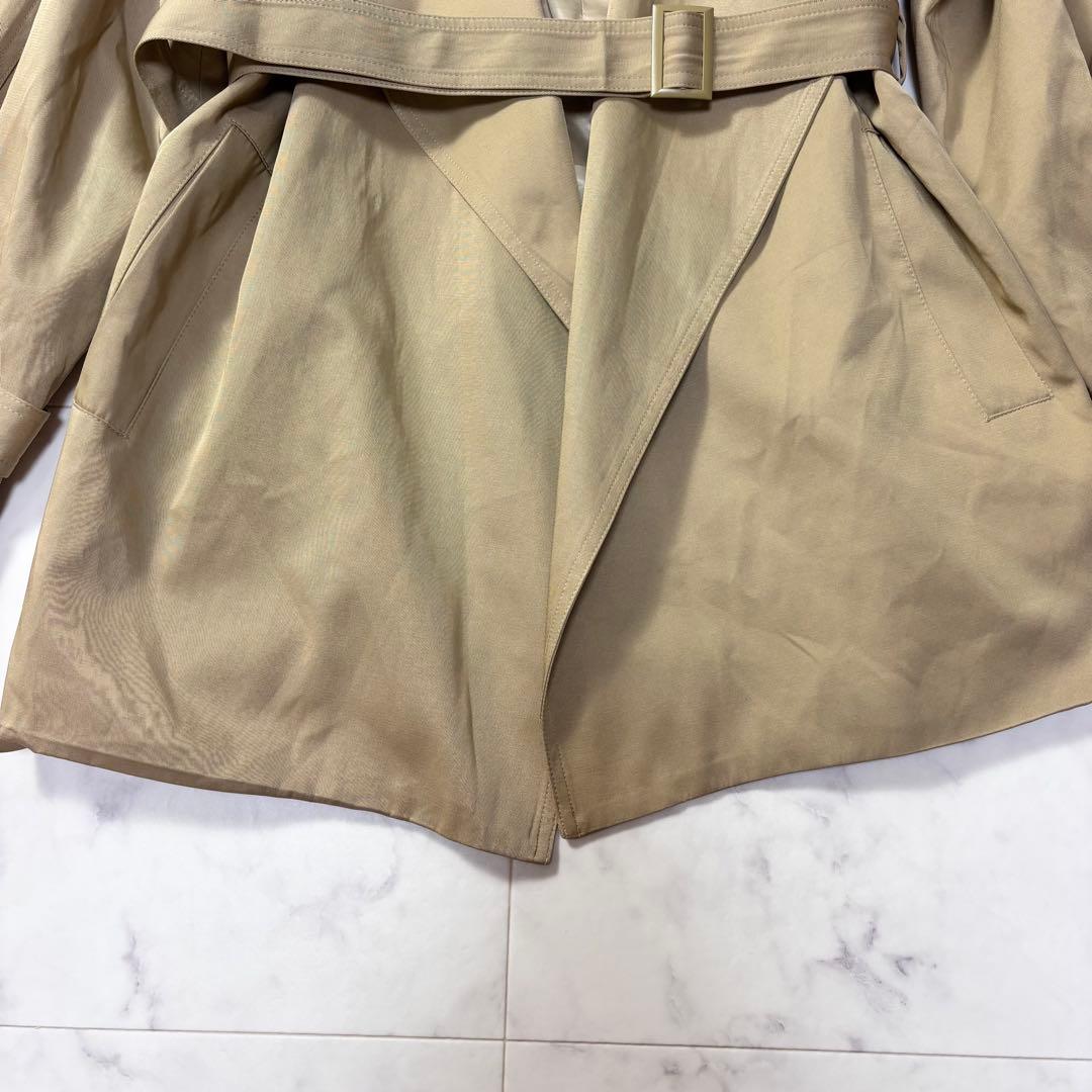 美品　basement online ショートトレンチコート　ベージュ　2way